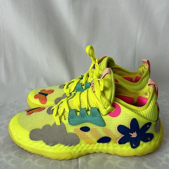 Adidas Men’s Yellow Vol 5 James Harden Boost Basketball Shoes Sneakers **Sz 9** - Picture 4 of 8